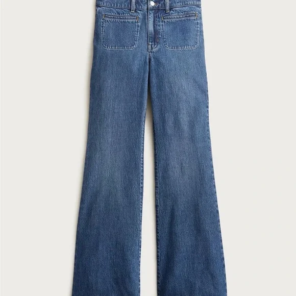 J. Crew ‘96 Vintage Flare Jeans Mid Wash Womens 26P. - Picture 5 of 15